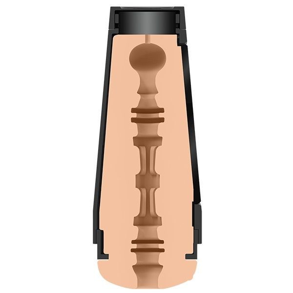 Masturbator with black case on a white background