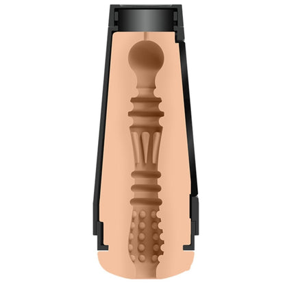 masturbator with beige body on a white background