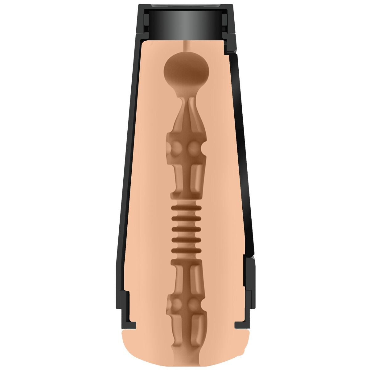 masturbator with black accents on a white background