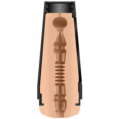 masturbator with black accents on a white background