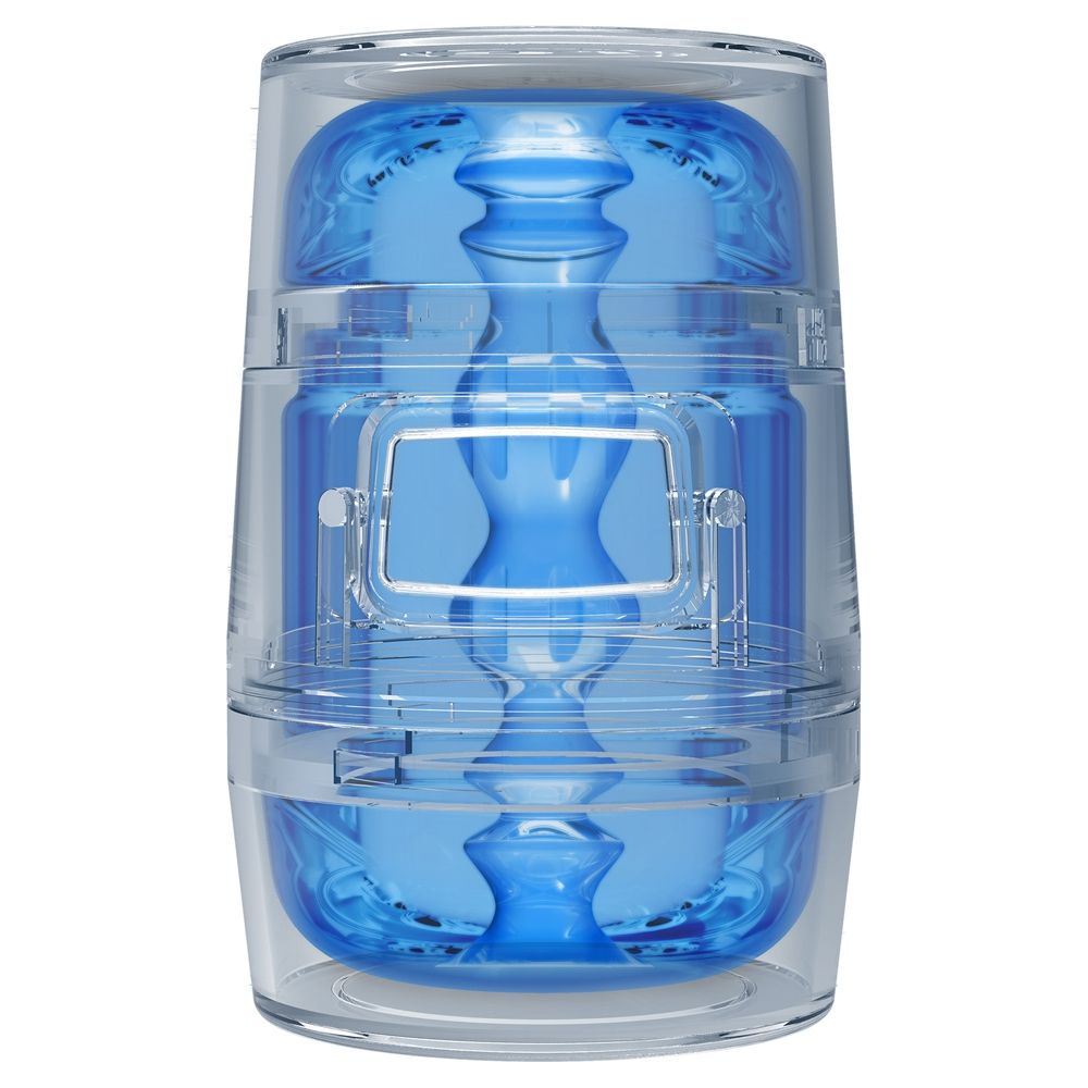 Blue masturbator on a white background