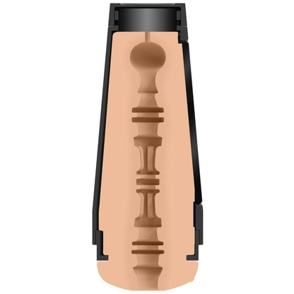 sex toy with a black case on a white background