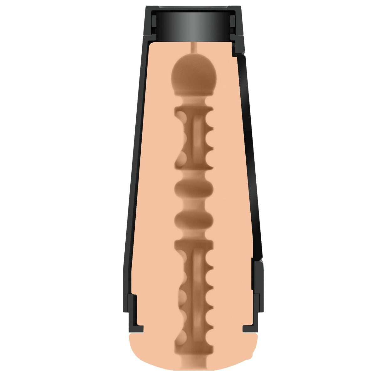 sex toy with a black case on a white background