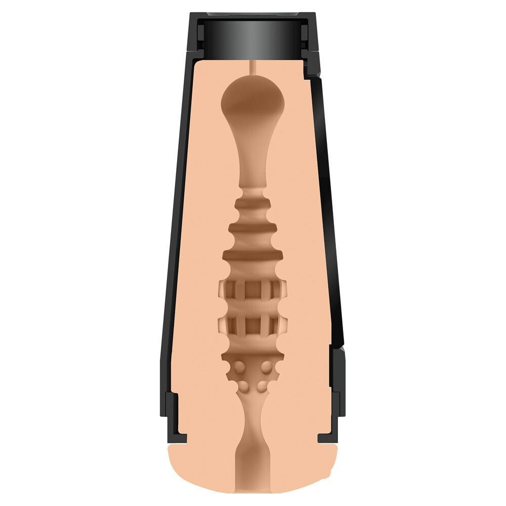Masturbator with black case on a white background