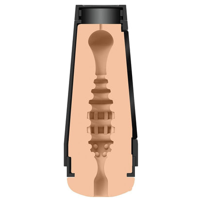 Masturbator with black case on a white background