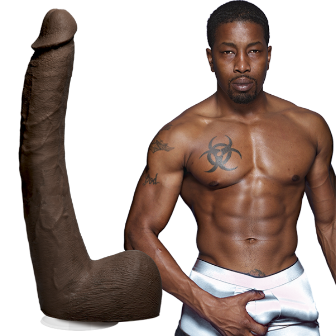 Doc Johnson Signature Cocks Isiah Maxwell Ultraskyn Vac-U-Lock Suction Cup Dildo