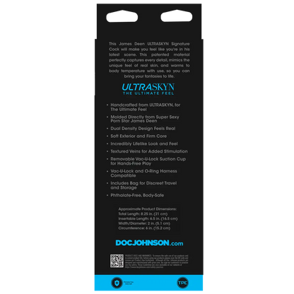 Back of a product packaging with text and branding on a white background