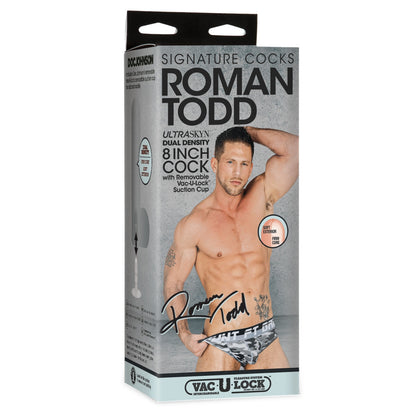 Doc Johnson Signature Cocks Roman Todd 8 Inch Ultraskyn Vac-U-Lock Suction Cup Dildo