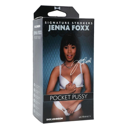 Product packaging for 'Pocket Pussy' by Doc Johnson featuring Jenna Fox.
