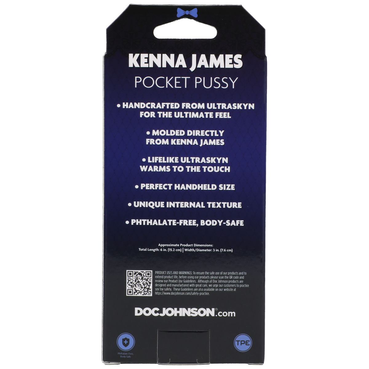 Kenna James product packaging with branding and product details on a white background