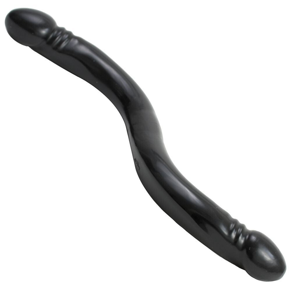 Doc Johnson Smooth Double Ended Header Black 18 Inch Dildo Adult DP Dong