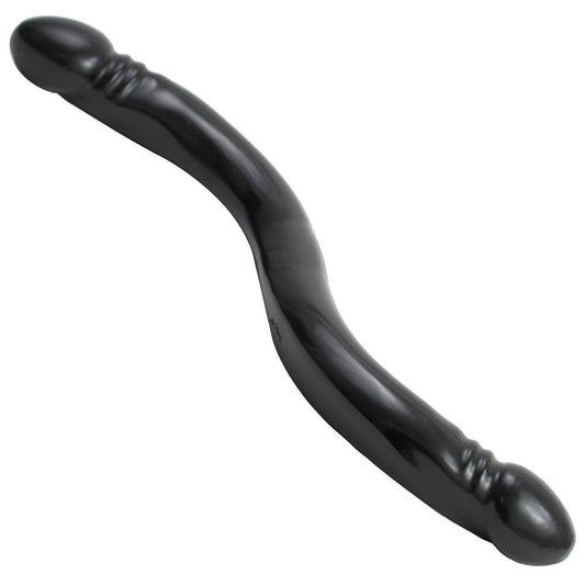 Doc Johnson Smooth Double Ended Header Black 18 Inch Dildo Adult DP Dong