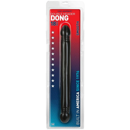 Doc Johnson Smooth Double Ended Header Black 18 Inch Dildo Adult DP Dong