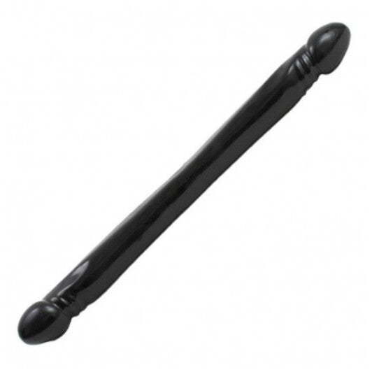 Doc Johnson Smooth Double Ended Header Black 18 Inch Dildo Adult DP Dong