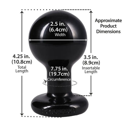 Doc Johnson The Classic Round Anal Butt Plug packaging on a white background