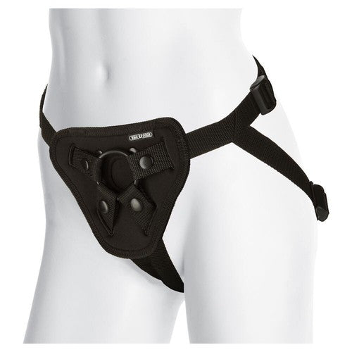 Doc Johnson Vac-U-Lock Platinum Luxe Harness With Plug For Attachments Black