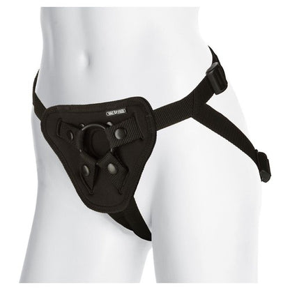Doc Johnson Vac-U-Lock Platinum Luxe Harness With Plug For Attachments Black