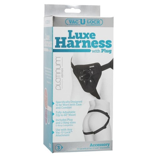 Box of Luxe Harness with Plug by Vac U Lock on a white background