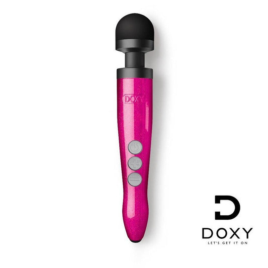 Doxy Die Cast Wand USB Rechargeable Hot Pink Silicone Massager