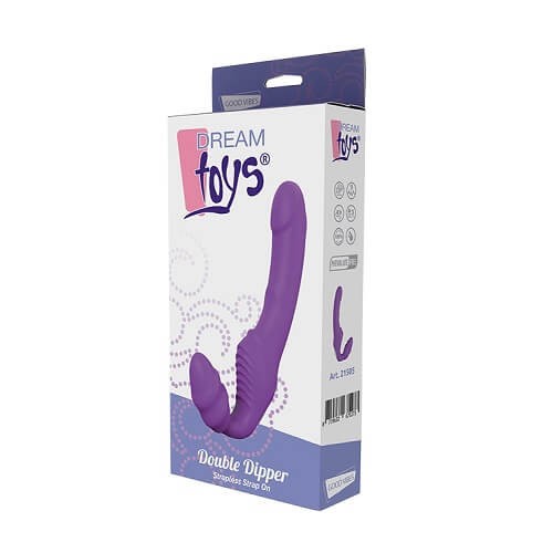 Purple 'Double Dipper' product packaging by Dream Toys on a white background