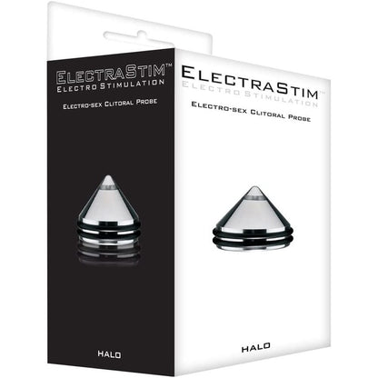 ElectraStim Electro-sex Clitoral Probe packaging on a white background