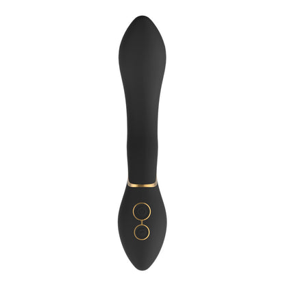 Black and gold electronic device on a white background