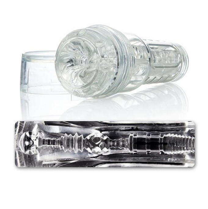 Fleshlight Go Ice Torque Male Masturbator Clear Textured Sleeve Solo Stroker
