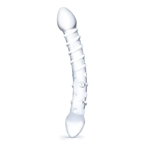 Gläs 10 Inch Double Trouble Dual Ended Handblown Glass Cock Dildo Anal Massager