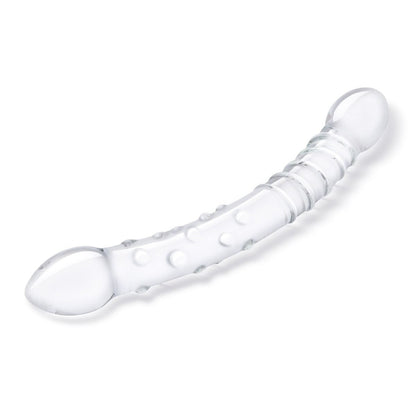 Gläs 12 Inch Girthy Double Trouble Handblown Glass Cock Glass Dildo Massager