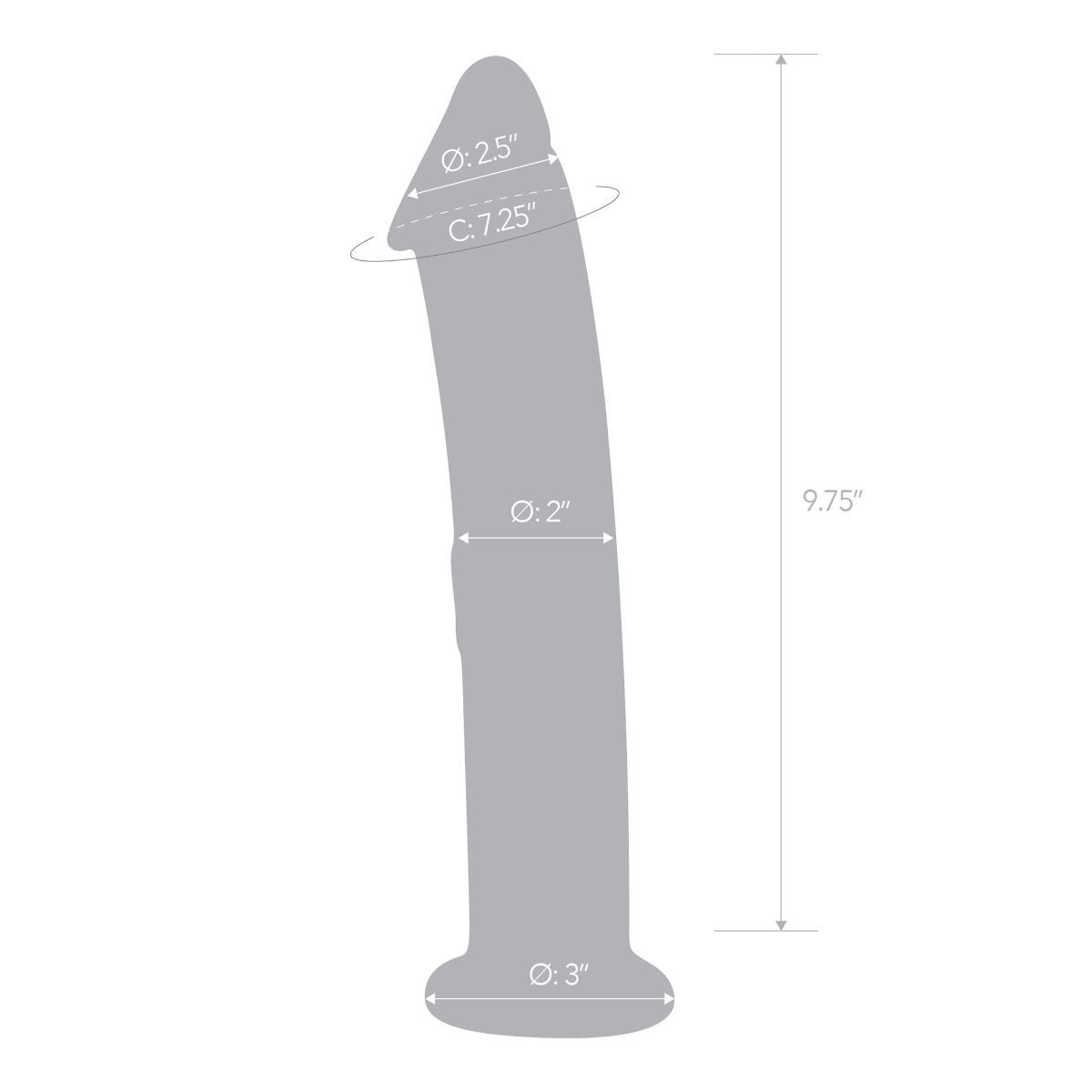 Gläs 12 Inch Standing Handblown Veiny Glass Cock Glass Dildo Flat Base Massager