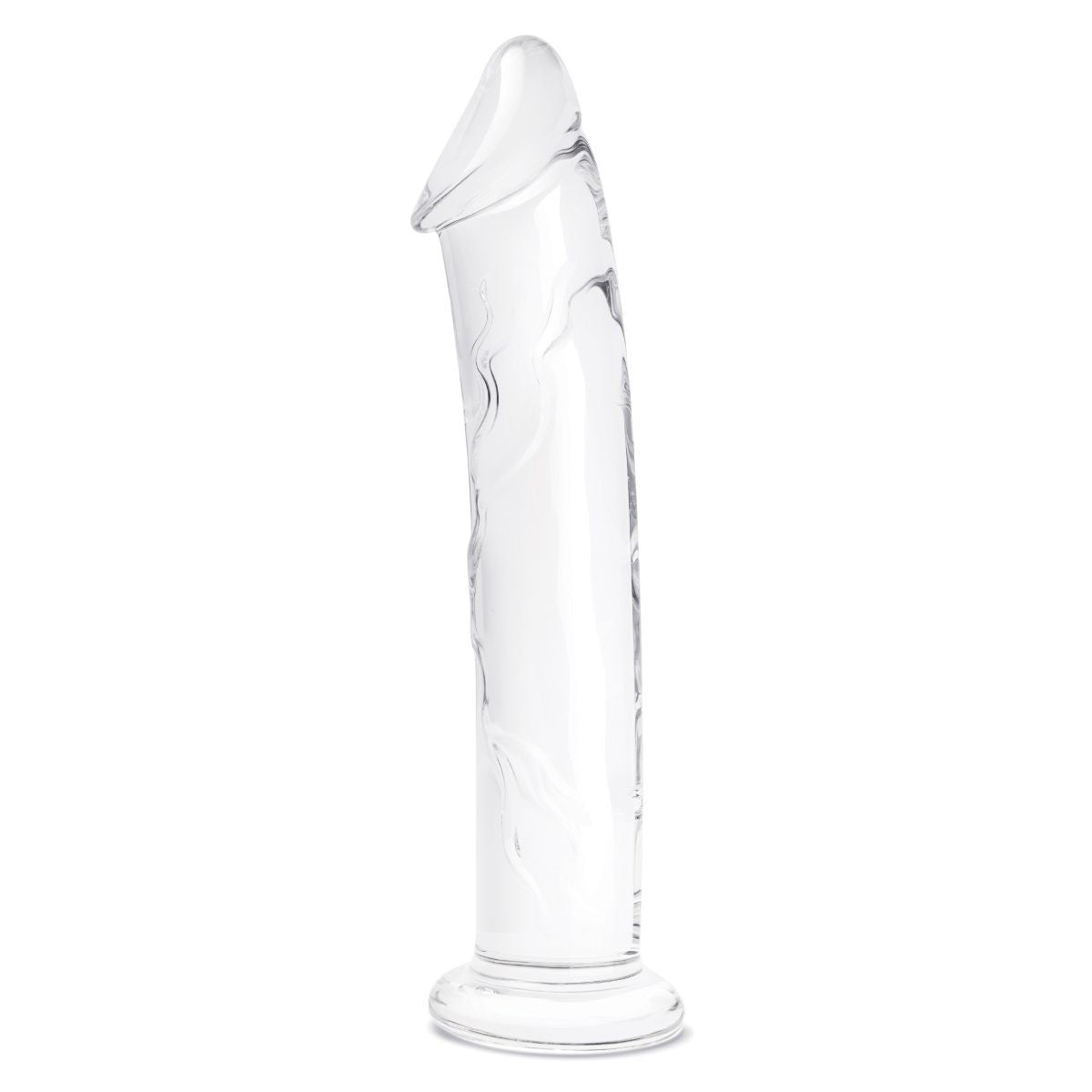Gläs 12 Inch Standing Handblown Veiny Glass Cock Glass Dildo Flat Base Massager