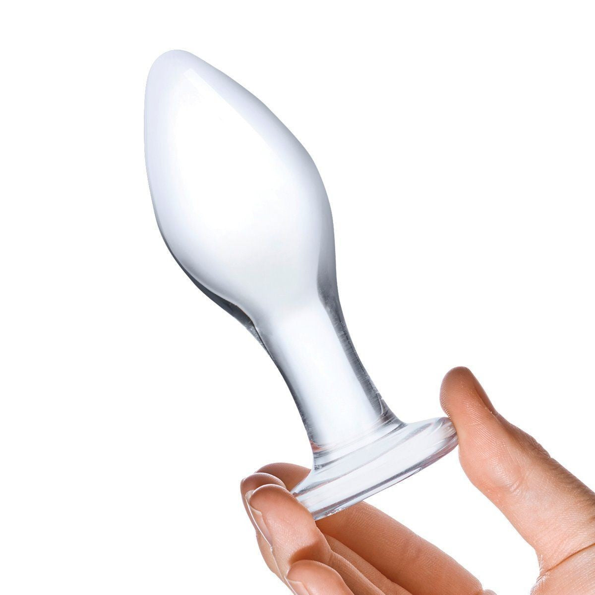 Gläs 4 Inch Classic Luxury Handblown Glass Anal Butt Plug Training Ass