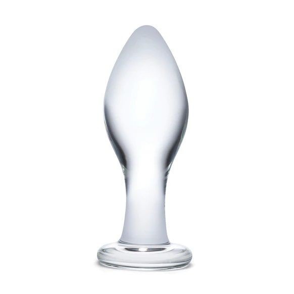 Gläs 4 Inch Classic Luxury Handblown Glass Anal Butt Plug Training Ass