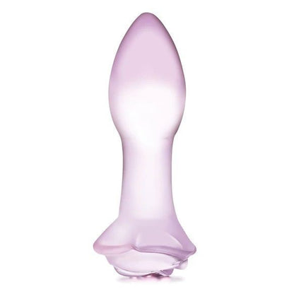 Gläs 5 Inch Rosebud Luxury Handblown Glass Anal Butt Plug Training Ass Sex Toy