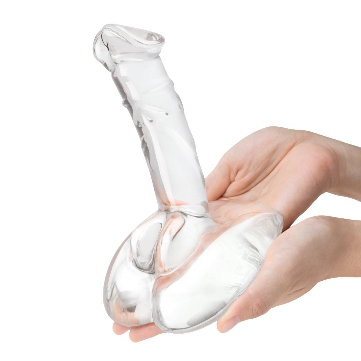 Gläs 7.5 Inch Rideable Standing Glass Cock Glass Dildo Stability Base Massager