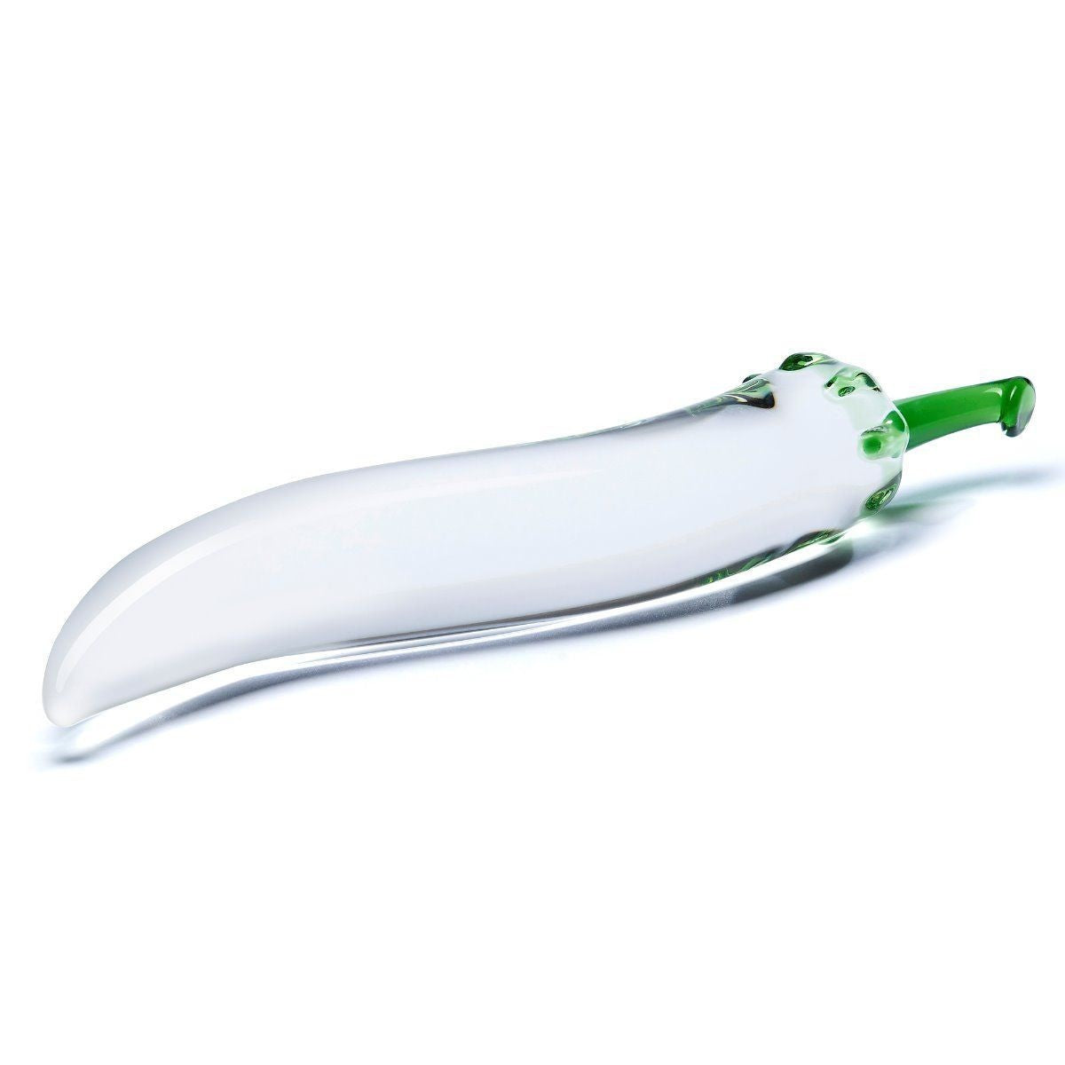 Glas 8.25 Inch Naturals Chili Pepper Luxury Handblown Glass Dildo Anal Massager