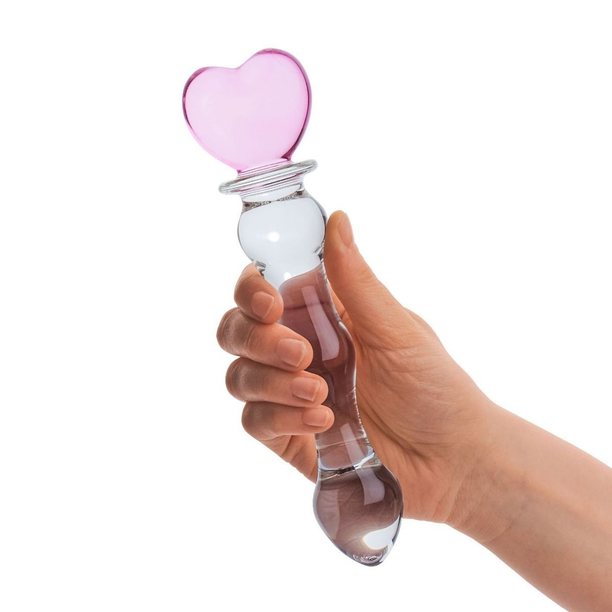 Gläs 8 Inch Sweetheart Luxury Handblown Glass Dildo Anal Prostate Massager Probe