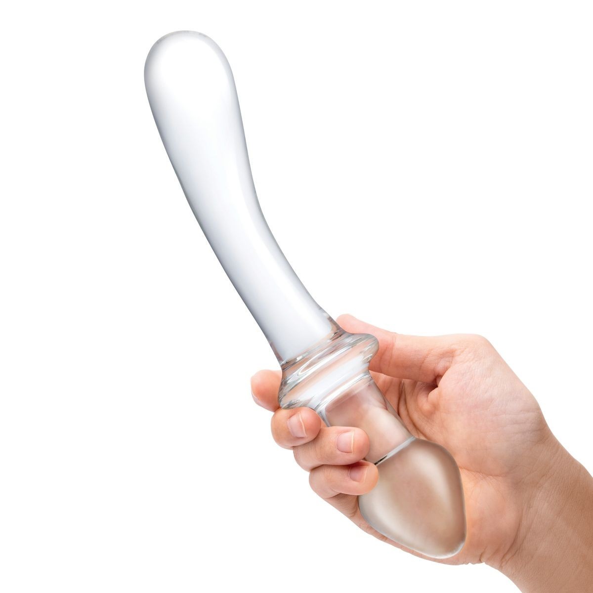 Gläs 9 Inch Classic Curved Double End Handblown Glass Cock Dildo Anal Butt Plug