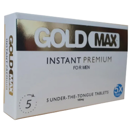 Gold Max Instant Premium packaging for men on a white background