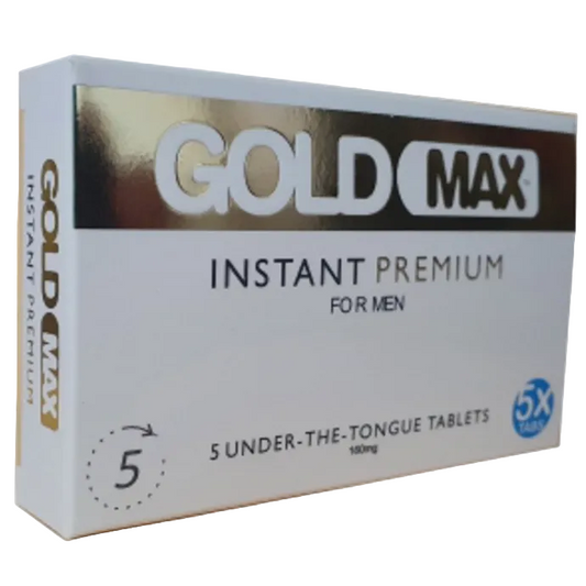 Gold Max Instant Premium packaging for men on a white background