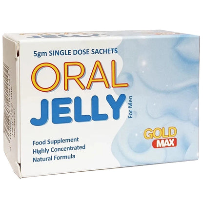 Box of Oral Jelly for men with visible branding on a white background