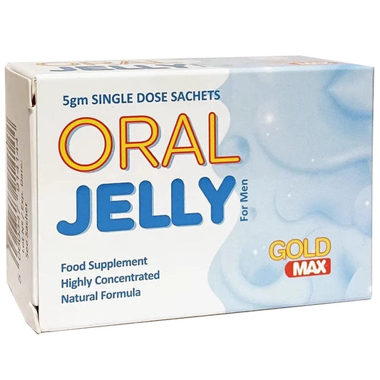 Box of Oral Jelly for men with visible branding on a white background