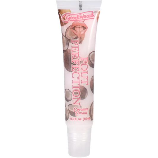 Goodhead Pout Perfection Coconut Cream lip balm tube on a white background