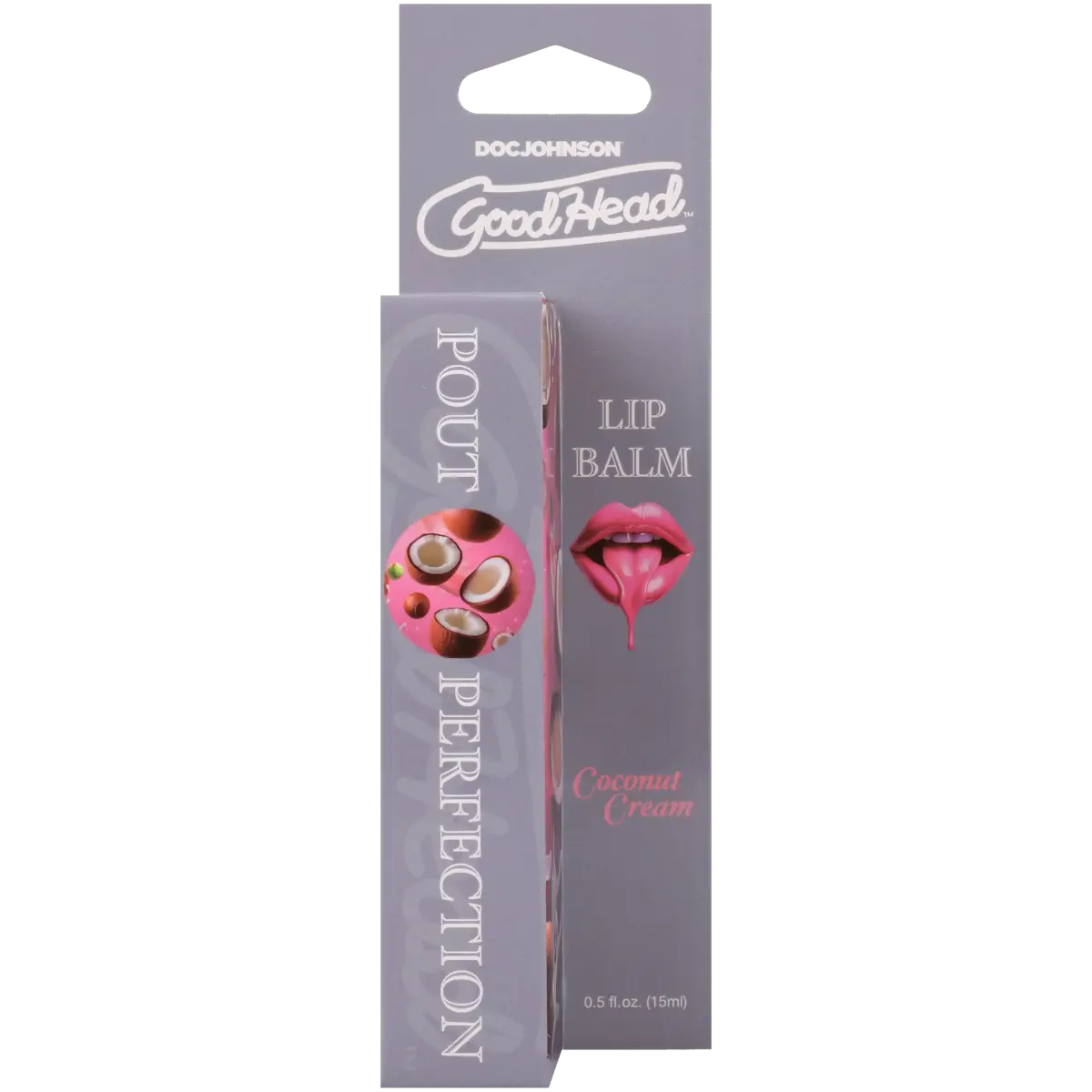 Lip balm packaging with 'GoodHead' branding on a white background