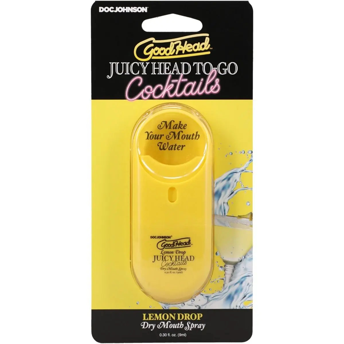 Goodhead Juicy Head Cocktails Dry Mouth Spray To-Go Flavoured Blowjob Vegan Mist Lemon Drop