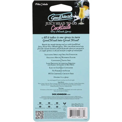 Goodhead Juicy Head Cocktails Dry Mouth Spray To-Go Flavoured Blowjob Vegan Mist Pina Colada