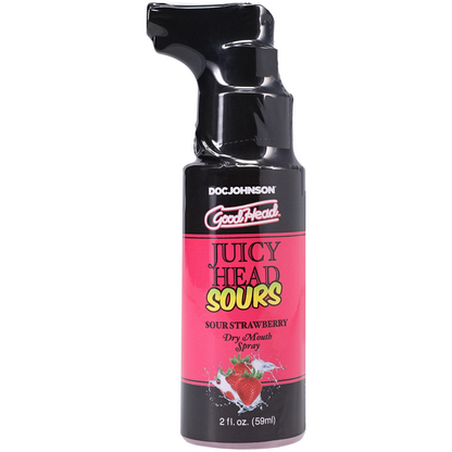 Goodhead Juicy Head Dry Mouth Blowjob Spray Sour Strawberry Flavoured Vegan Cruelty Free