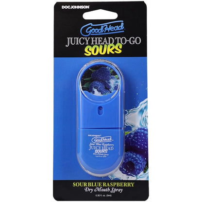 Goodhead Juicy Head Dry Mouth Blowjob Spray To-Go Sour Flavoured Cruelty Free Sour Blue Raspberry