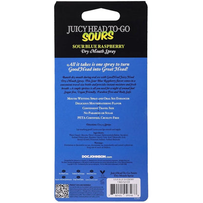 Goodhead Juicy Head Dry Mouth Blowjob Spray To-Go Sour Flavoured Cruelty Free Sour Blue Raspberry
