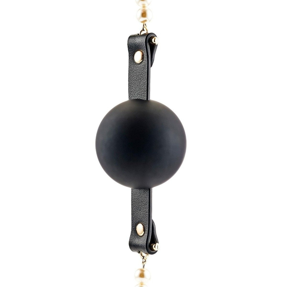 Guilty Pleasure Allure Majestic Pearl Mouth Ball Gag BDSM Bondage Fetish Vegan